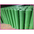 pvc coating welding mesh / green pvc welded cloth / square wire mesh welding